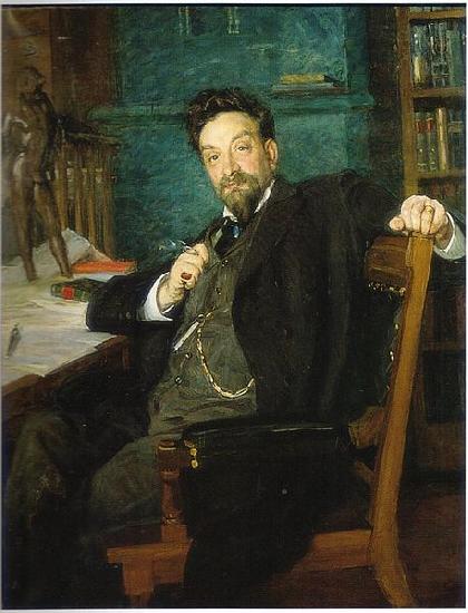 Richard Bergh Portrait of professor Karl Warburg oil painting image
